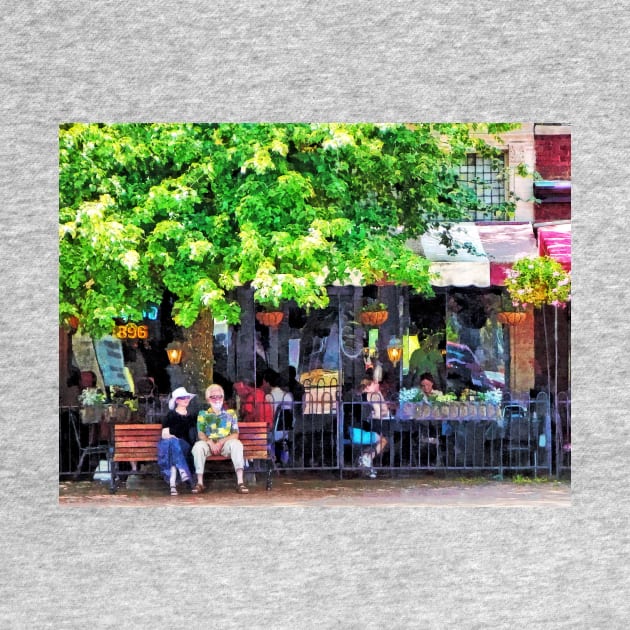 Asheville NC Outdoor Cafe by SusanSavad